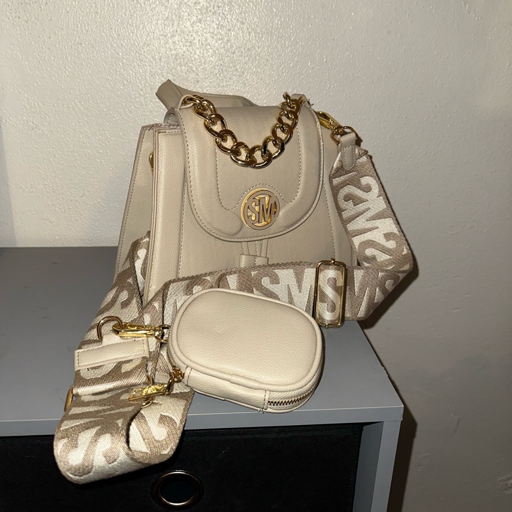 STEVE MADDEN Tan Crossbody Handbag